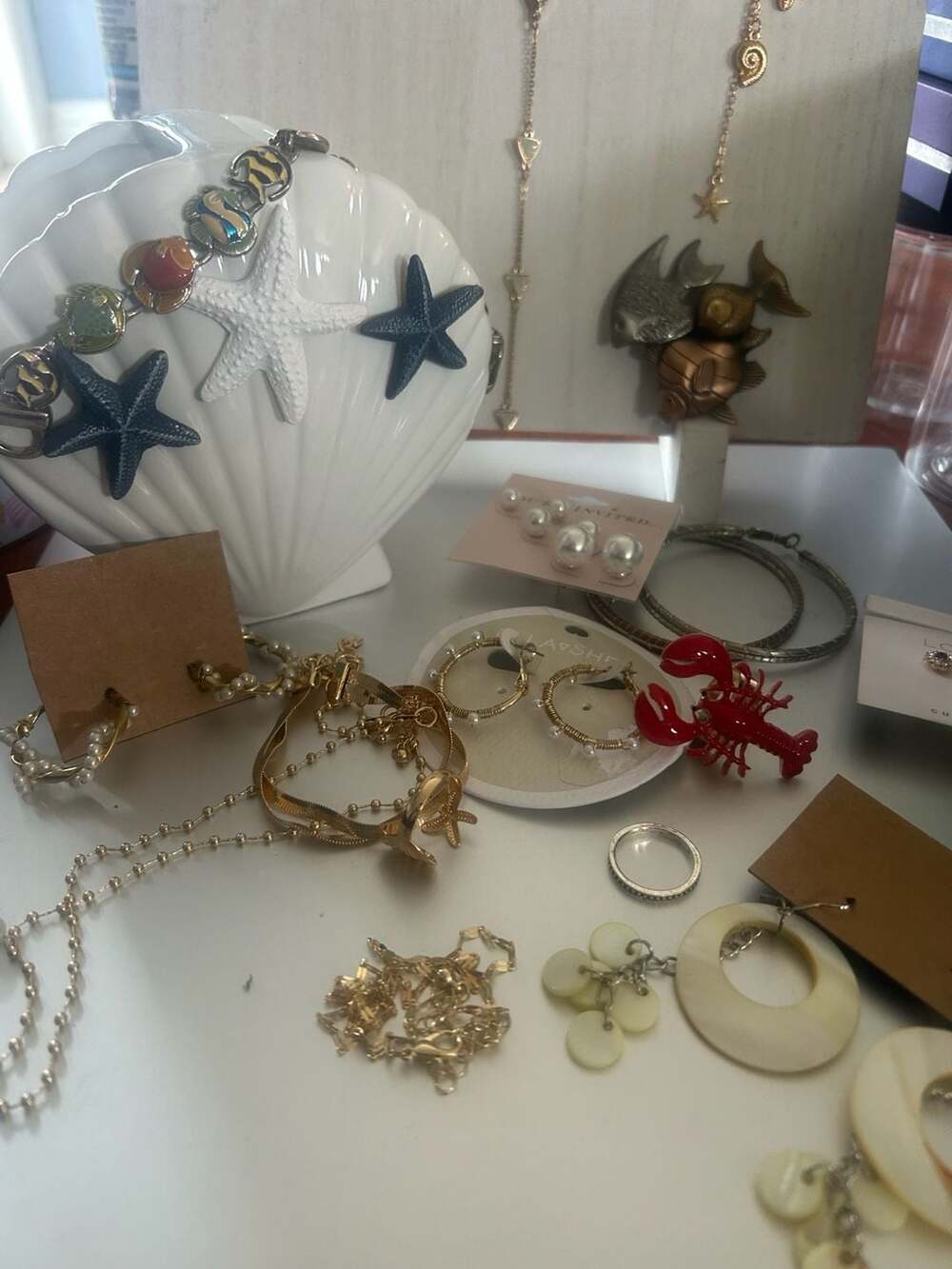 Coastal Jewelry Collection Assortment in shell